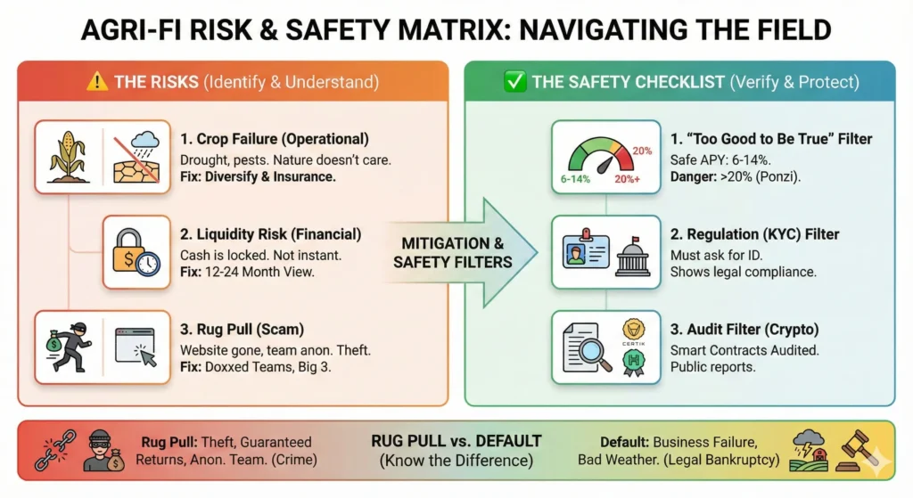 Is Agri-Fi Safe? The Real Risks of Investing in Agriculture (2026) 2 The 4 Red Flags of Fake Agri-Fi Projects.